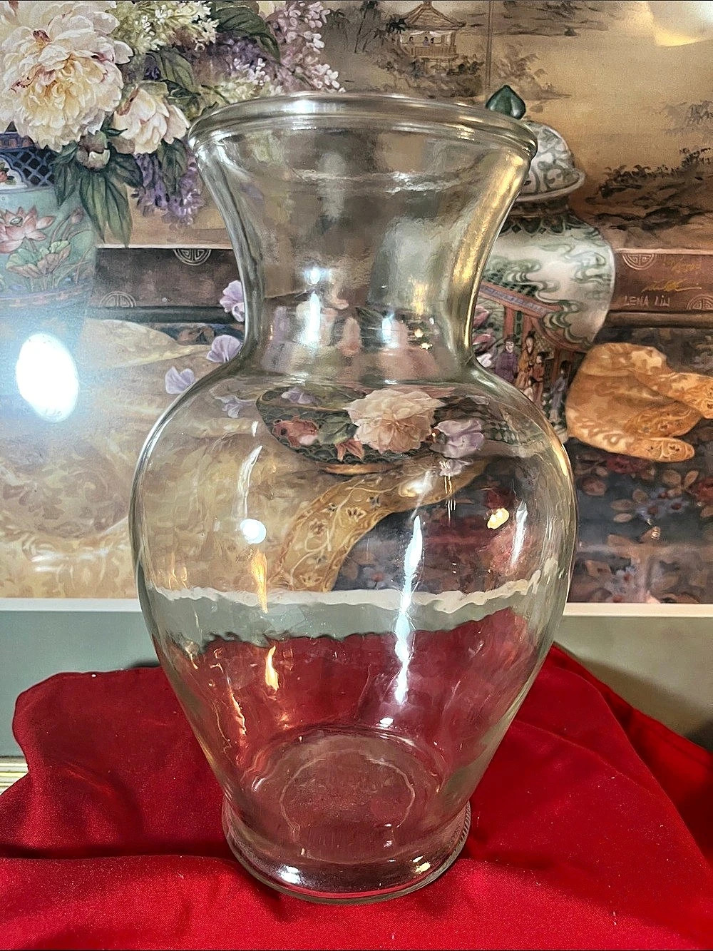 Europa Vintage Europa Clear Glass Vase Vintage Clear Glass Vase